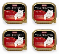 ANIMONDA Vom Feinsten Adult Cat smak: z wołowina i ziemniakami 6 x 100g