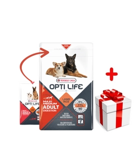 VERSELE-LAGA Opti-Life Adult Digestion Medium & Maxi 1kg + niespodzianka dla psa GRATIS!