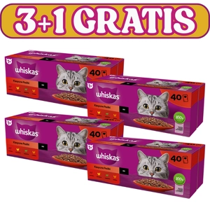 WHISKAS Adult saszetki 120x85g + 40x85g GRATIS