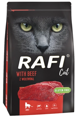 DOLINA NOTECI Rafi Cat karma sucha dla kota z wołowiną 7kg / Opakowanie uszkodzone (1019) !!!