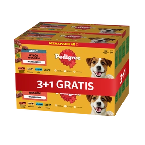 PEDIGREE Adult Mix Smaków w Galaretce 120+40 GRATIS