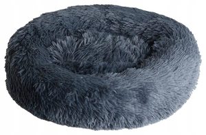 SNAPPY legowisko dla zwierząt przytulne donut ciemny szary S 50x50x15cm