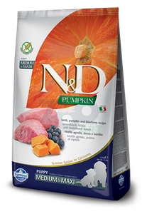 Farmina N&D Pumpkin Grain Free canine LAMB & BLUEBERRY PUPPY MEDIUM & MAXI 2,5kg