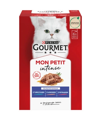 GOURMET mon Petit Pokarm dla kotów - MIX Rybny 6x50g 