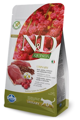 Farmina N&D Quinoa feline URINARY DUCK 5kg Opakowanie uszkodzone (1749) 
