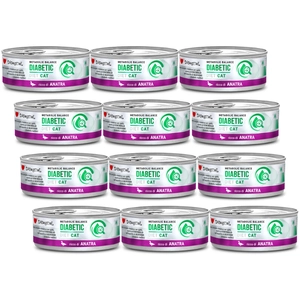 Disugual Karma mokra dla kota Weterynaryjna DIABETIC Kaczka (dorosły) 12x85g