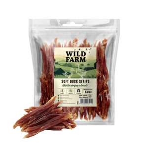 WILD FARM Miękkie stripsy z kaczki 500g przysmak dla psa