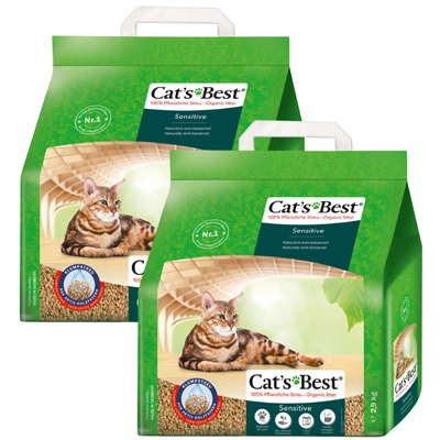 JRS Cats Best Sensitive (Green Power) żwirek dla kota 2x8L