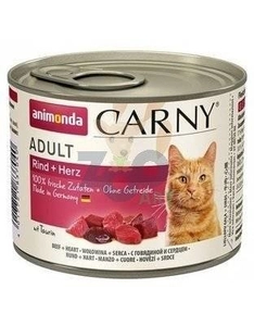 ANIMONDA Cat Carny Adult smak: wołowina i serca 200g