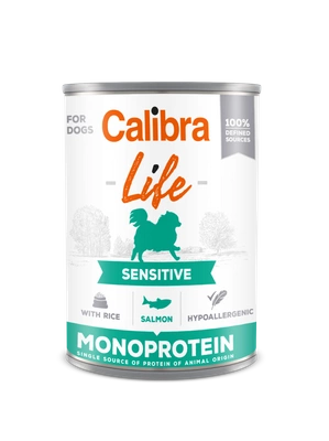 CALIBRA Dog Life Sensitive Salmon with rice 12x400g