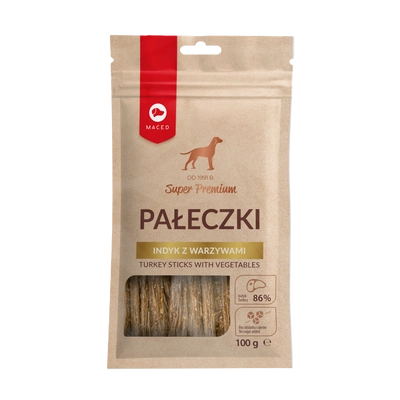 MACED Pałeczki indyk z warzywami 100g