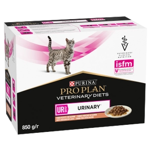 PRO PLAN Veterinary Diets Feline UR St/Ox Urinary Karma mokra dla kota z łososiem 10 x 85g
