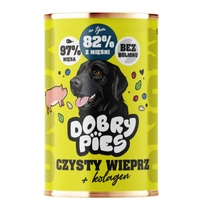 Dobry Pies Mono Wieprzowina z kolagenem 400g