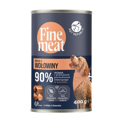 PetRepublic Fine Meat danie z wołowiny 400g dla psa