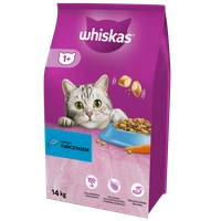 WHISKAS Adult 14 kg - sucha karma dla dorosłego kota, z pysznym tuńczykiem /Opakowanie uszkodzone (2570) !!!