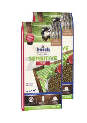  Bosch Sensitive Lamb & Rice, jagnięcina i ryż (nowa receptura) 2x15kg 