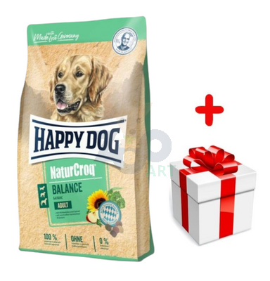  Happy Dog NaturCroq Adult Balance 15 kg + niespodzianka dla psa GRATIS!