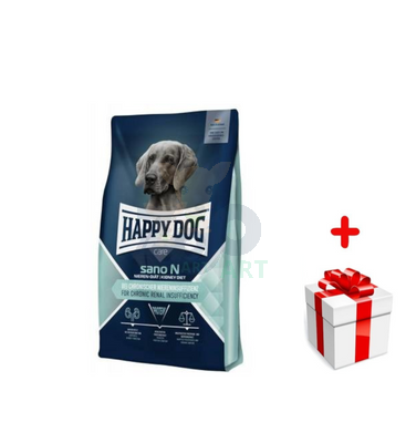  Happy Dog Sano N, karma sucha, wspomagająca nerki, 7,5kg + niespodzianka dla psa GRATIS!