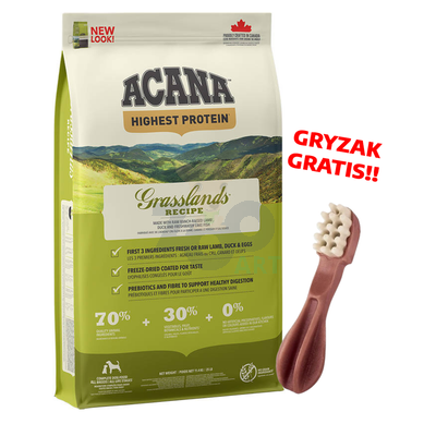 ACANA Regionals Grasslands Dog 11,4kg + WHIMZEES Szczoteczka M 30g GRATIS!!!