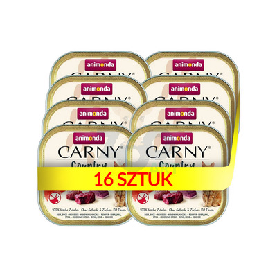 ANIMONDA Carny Country Adult Wołowina, Kaczka i Renifer 16x100g 