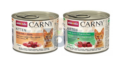 ANIMONDA Cat Carny Kitten MIX smaków I 12 x 200g 