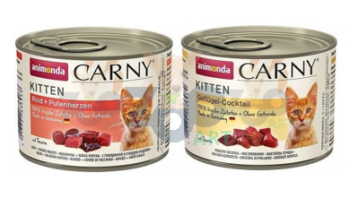 ANIMONDA Cat Carny Kitten MIX smaków II 12 x 200g 