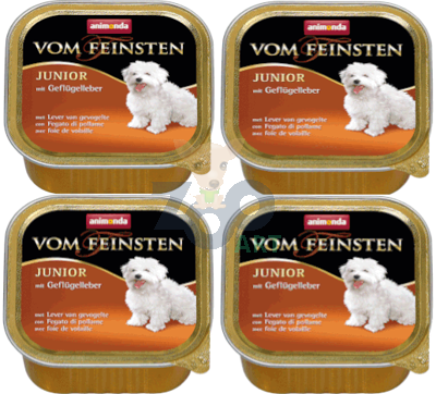 ANIMONDA Dog Vom Feinsten Junior smak: wątróbka drobiowa 6 x 150g