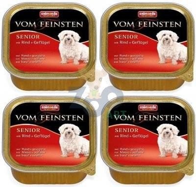 ANIMONDA Dog Vom Feinsten Senior smak: wołowina z kurczakiem 22x150g
