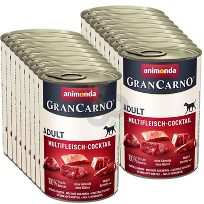 ANIMONDA GranCarno Adult Dog smak: Koktajl mięsny 18x400g