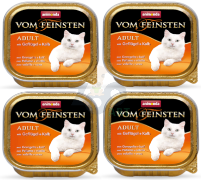 ANIMONDA Vom Feinsten Adult Cat smak: z drobiem i cielęciną 32x100g SUPER CENA