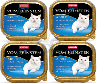 ANIMONDA Vom Feinsten Mare Cat smak: z łososiem i krewetkami 32x100g