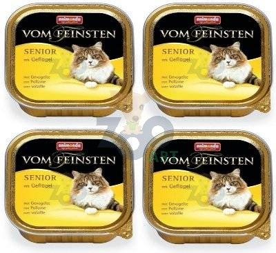 ANIMONDA Vom Feinsten Senior Cat smak: z drobiem 6 x 100g