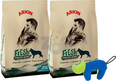ARION Fresh Adult Active 2x12kg + ZABAWKA AMIPLAY GRATIS