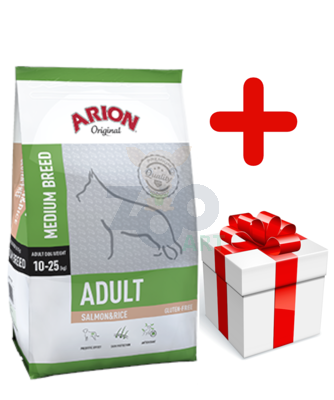 ARION Original Adult Medium Breed Salmon & Rice 12kg + niespodzianka dla psa GRATIS!