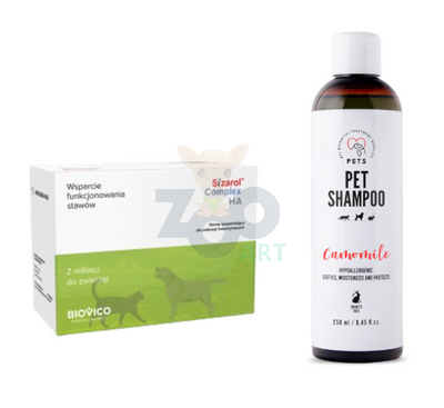 BIOVICO Sizarol Complex HA 30tabl. + PET Shampoo Camomile_Szampon Rumiankowy 250ml Hypoallergenic GRATIS !!!