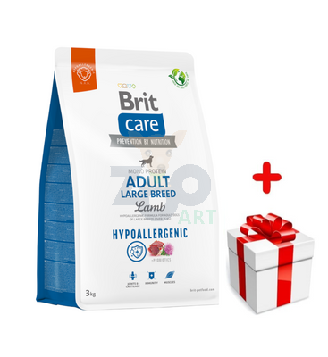 BRIT CARE Dog Hypoallergenic Adult Large Breed Lamb 3kg + niespodzianka dla psa GRATIS!