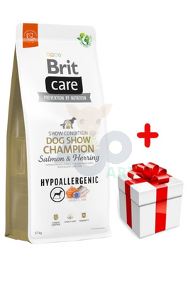 BRIT CARE Dog Hypoallergenic Dog Show Champion Salmon & Herring 12kg + niespodzianka dla psa GRATIS!