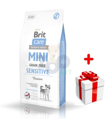 BRIT CARE Mini Grain-Free Sensitive 2kg + niespodzianka dla psa GRATIS!