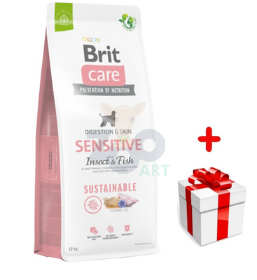 BRIT CARE Sustainable Sensitive Insect & Fish 12kg + niespodzianka dla psa GRATIS!