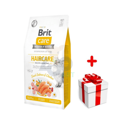 BRIT Care Cat  Grain-Free Haircare 7kg + niespodzianka dla kota GRATIS!