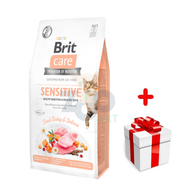 BRIT Care Cat Grain-Free Sensitive 7kg + niespodzianka dla kota GRATIS!