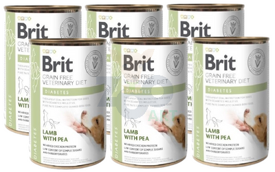 BRIT GF Veterinary Diets Dog Diabetes 6x400g - karma mokra dla psa