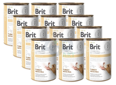 BRIT GF Veterinary Diets Dog Hepatic 12x400g - karma mokra dla psa