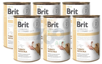 BRIT GF Veterinary Diets Dog Hepatic 6x400g - karma mokra dla psa