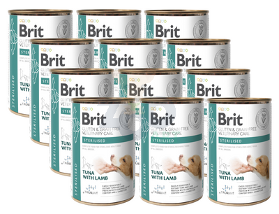 BRIT GF Veterinary Diets Dog Sterilised 12x400g-karma mokra dla psa