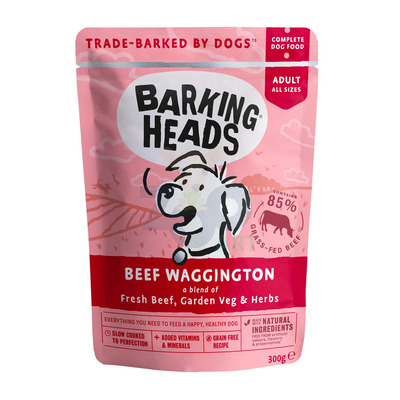 Barking Heads Beef Waggington saszetka dla psów 300g