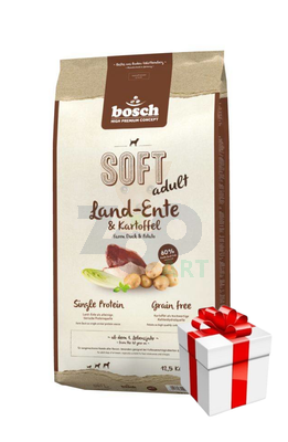 Bosch Soft Adult Kaczka & ziemniaki 12,5kg + Niespodzianka dla psa GRATIS