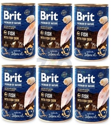 Brit Premium by Nature Fish with Fish Skin 6x400g