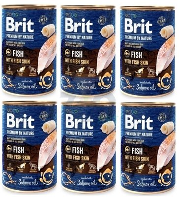 Brit Premium by Nature Fish with Fish Skin 6x800g