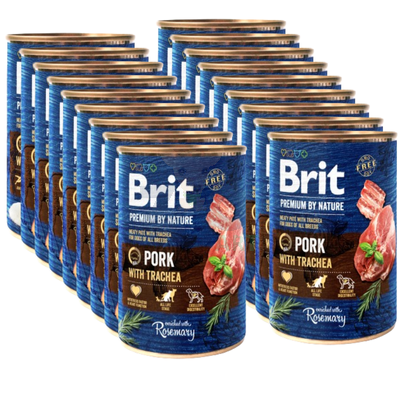 Brit Premium by Nature Pork with Trachea 18x400g